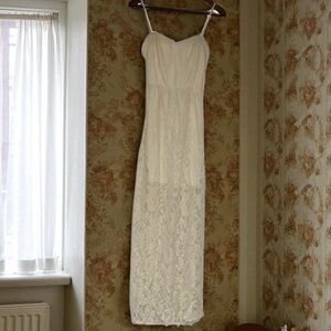 NWT Ivory Lace Maxi Dress